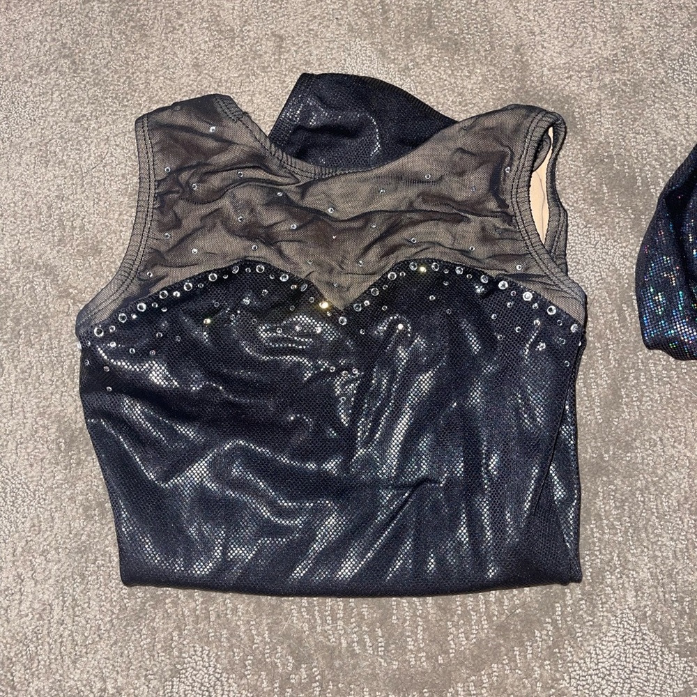 Gymnastic short sleeve competition leo or practice leo